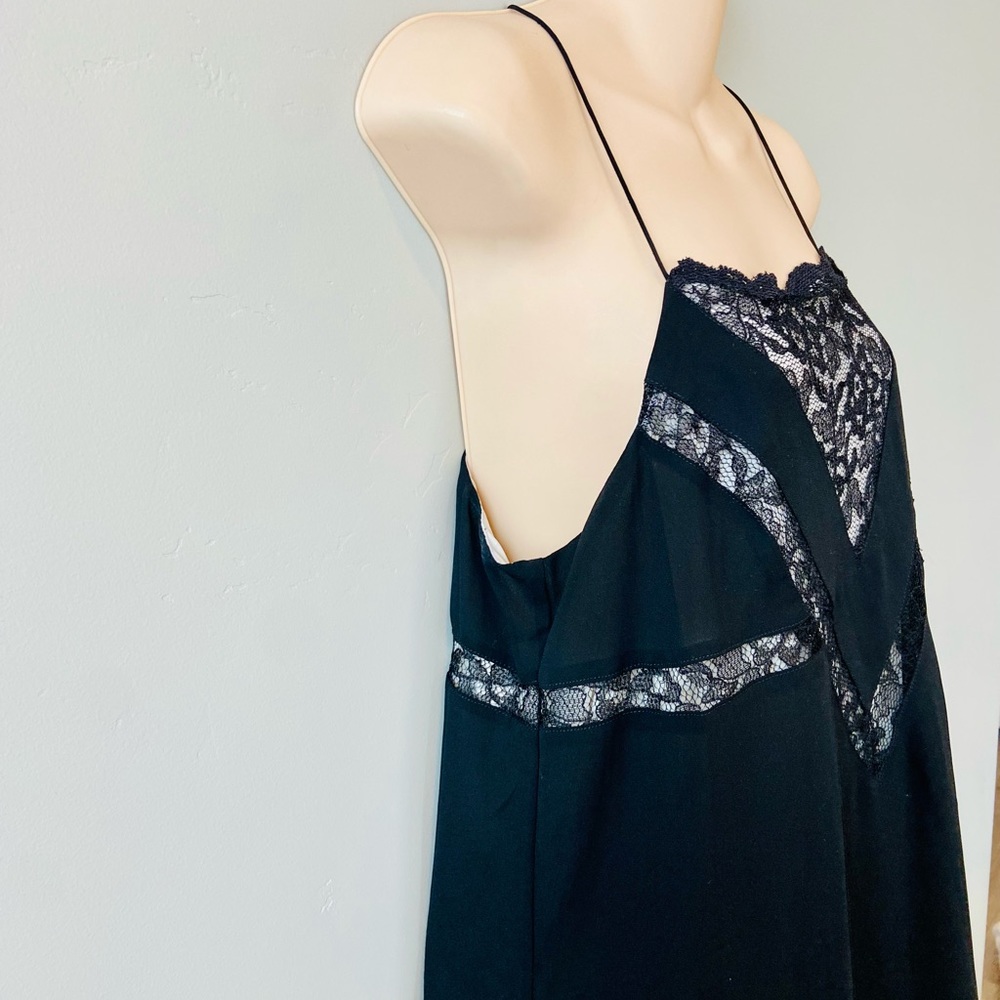 Express Embroided Cocktail Sleeveless Black Dress Size M - Picture 2 of 10